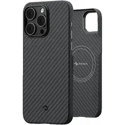 Чохол-накладка Pitaka MagEZ Case 3 Twill 1500D Black/Grey для iPhone 14 Pro