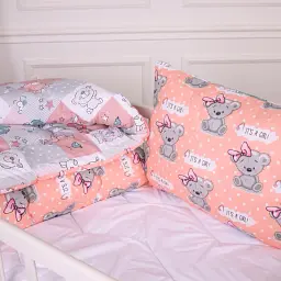 Набір антиалергенний MirSon зима Kids Time 20-0028 Little girl Teddy 140x205 см бавовна: ковдра з подушкою (2200009664229) - мініатюра 2