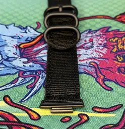 Нейлоновий ремінець Primo Traveller для фітнес браслета Huawei Watch Fit 2 Black - мініатюра 5