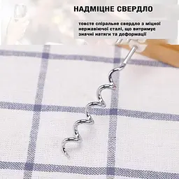 Штопор гвинтовий пластиковий у чохлі для пляшок 14.5 см, Kitchen Master Червоний 85719 - мініатюра 5