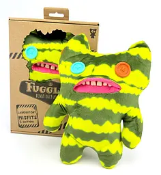 М'яка іграшка монстрик із зубами Фуглер Sunti Fuggler Funny Ugly Monster Фаглер зубастик 22см Геп Тач Макгу зелений монстр - мініатюра 1