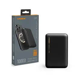 Повербанк з бездротовою зарядкою 10000mAh VIDEX VPB-331 PD20W Black VIDEX (29168-000)