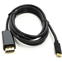 Кабель PowerPlant USB Type-C 3.1 Thunderbolt 3 (M)-DisplayPort (M), 4K, 1.8 м