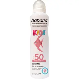 Спрей-міст Babaria Protective Mist Sunscreen For Kids сонцезахисний дитячий для чутливої шкіри SPF 50, 200 мл