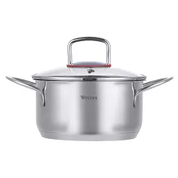 Каструля з кришкою Gipfel Werner Como GP-50169 18 см 2.4 л срібляста - мініатюра 2