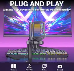 Мікрофон конденсаторний Fifine FQ-6 USB Black - мініатюра 11