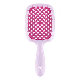 Гребінець Small Super Brush лавандова з фуксією Janeke