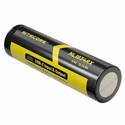 Акумулятор Nitecore 21700 + Power Bank NL2150RX 5000mAh 8А 3.6V Чорно-жовтий (2464849663) - мініатюра 2