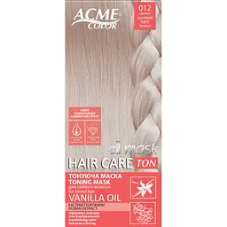 Тонуюча маска для волосся ACME-COLOR Hair Care TON oil mask № 012 Світло-русявий