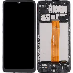 Дисплей Samsung M127 Galaxy M12 чорний, з рамкою, SM-M127F_REV0.1