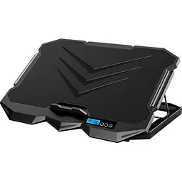 Підставка до ноутбука IceCoorel 10-17, 2 x 125mm + 2 x 70mm 2600 RPM, 385x280x28mm, Black (K22) - мініатюра 2