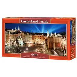 Пазл Castorland puzzle Нічна площа, Краків, Польща, 600 ел. (панорама) (B-060306)