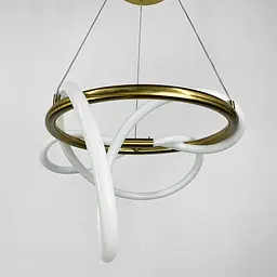 Латунна кільцева люстра ELISION з гнучкою LED стрічкою Line.F Діаметр 60см - мініатюра 6