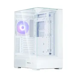 Zalman PC case P40 Prism без БЖ, 2xUSB3.0, 1xUSBType-C, 1x120мм ARGB, VGA 420мм, LCS ready, TG 3x Panels, ATX, білий