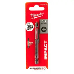 Біта для шуруповерта Milwaukee SHOCKWAVE, PH2, 90мм 1шт (4932430856) - мініатюра 5