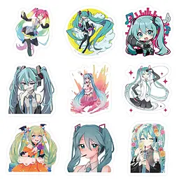 Стікерпак GeekLand Hatsune Miku 100 штук - мініатюра 4