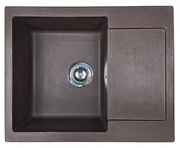 Кухонна мийка Adamant MINIMAL коричнева 615x495x200 мм, з крилом 61,5 см