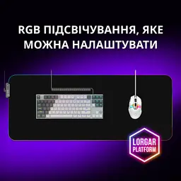 Клавіатура Lorgar Azar 514TKL RGB Mechanical USB UA White/Grey (LRG-GK514TKL-WH-UA) - мініатюра 9