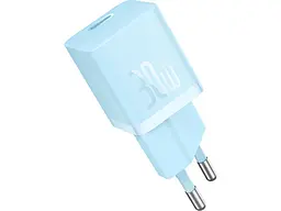Мережевий зарядний пристрій BASEUS GaN5 Fast Charger (mini) 1C 30 W Blue (CCGN070603)