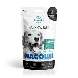 Натуральне сушене ласощі Priroda для собак Шия куряча сушена 100 г - мініатюра 5