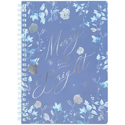 Блокнот на пруж. А5 80арк. кліт. пласт. обкл. "Flower Sym 3" №8033-7-A/Axent/