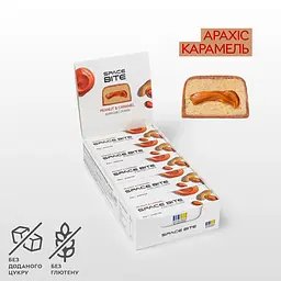 Батончики Spacefood Space Bite Protein Bar Peanut-Caramel, 10*45 грам - мініатюра 2