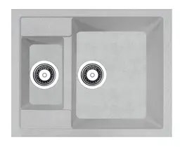 Кухонна мийка Adamant DUPLEX old stone 610x495x200 мм, з додатковою чашею 61 см - мініатюра 3
