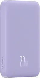 Портативний акумулятор Baseus Magnetic Mini Wireless 20W 5000mAh nebula purple (P10022107513-00) - мініатюра 4