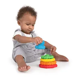 Розвиваюча іграшка Baby Einstein пірамідка Stack & Teethe (12356) - мініатюра 4