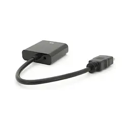 Перехідник HDMI M to VGA F + Audio 0.1m 4K/2K black Voltronic (YT-C-HDMI(M)/VGA(F)+AUX-B) - мініатюра 2