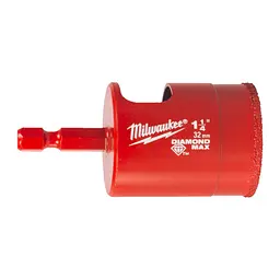 Коронка алмазна Diamond Plus/Max MILWAUKEE, діаметр 32,0мм (1/4'' Hex) (свердління з водою)