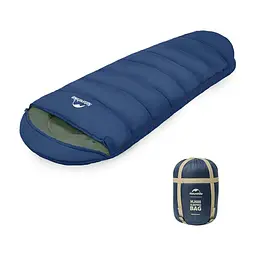 Спальний мішок Naturehike з капюшоном MJ600 CNK2300SD014, темно-блакитний (6976507663977)