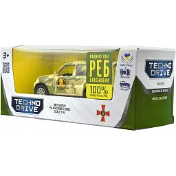 Машинка TechnoDrive серії Шеврони Героїв MITSUBISHI PAJERO 4WD TURBO "47 ОМБр" - мініатюра 11