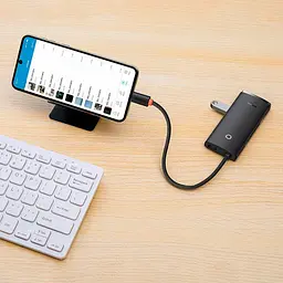 USB-хаб Baseus Lite Series 6-Port Type-C PD Hub (WKQX050101) [77934] - мініатюра 9