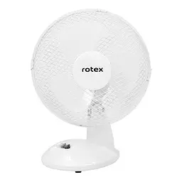 Настільний лопатевий вентилятор від мережі Rotex RAT01-E Ø 23 см 2 швидкості 20Вт пластик/метал Білий - мініатюра 3