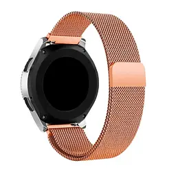 Металевий ремінець Watchbands Milanese Loop Samsung Galaxy Watch 46mm - рожево-золотий ширина кріплення 22мм розмір L (WB2177048) - мініатюра 2