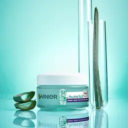 Зволожуючий нічний гіалуроновий алое-гель Garnier Skin Naturals для всіх типів шкіри обличчя, 50 мл - мініатюра 10
