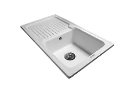 Кухонна мийка гранітна Miraggio Orlean white 861x496x210 00209002, Білий - мініатюра 2