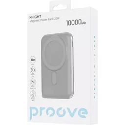 Зовнішній акумулятор Proove Knight 10000mAh 20W Dark Gray (PBGI20012205) [115580] - мініатюра 5