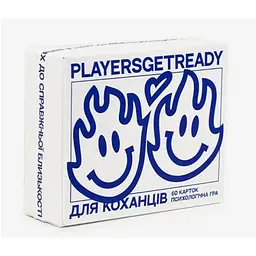 Настільна гра PLAYERSGETREADY Психологічна гра для коханців (60 карток) (укр.) (Lovers#Ua)