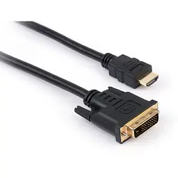 Кабель мультимедійний HDMI to DVI 24+1 1.8m Vinga (VCPHDMIDVI1.8)