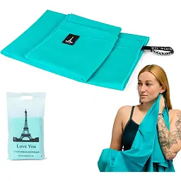 Набір рушників Love You Sport мікрофібра 50х90 см, 70х140 см Tiffany (60103) - мініатюра 3