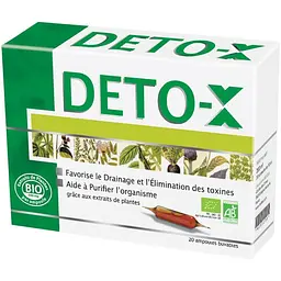 Комплекс Nutriexpert Deto-X Bio Детокс органічний 20 ампул по 10 мл