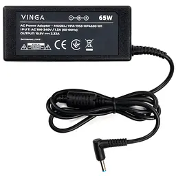 Блок живлення до ноутбуку Vinga HP 65W 19.5V 3.33А 4.5*3.0 (VPA-1953-HP4530-101) - мініатюра 2
