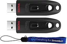 Флеш-накопичувач SanDisk USB 3.0 Ultra 256Gb (130Mb/s) Black (SDCZ48-256G-U46) - мініатюра 4