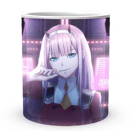 Кухоль GeekLand Darling in the Franxx Коханий у Франксі girl DF.02.03 330 мл білий - мініатюра 3