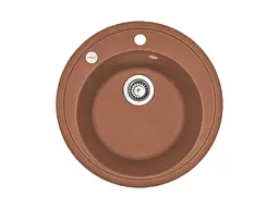 Кухонна мийка Adamant Sun Ø510x200 terra-cotta 134223, Коричневий