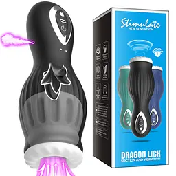 Мастурбатор Dragon Lick (Лизання) Babydoll Універсальний.. Чорний MY017-A - мініатюра 2