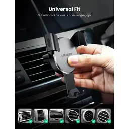 Кріплення для телефонів UGREEN LP130 Gravity Drive Air Vent Mount Phone Holder Deep Black - мініатюра 3