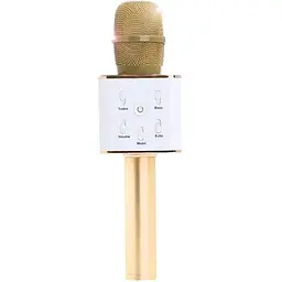 Портативний караоке мікрофон з підтримкою Bluetooth Q7 к7 2 динаміка бездротове dm karaoke ws 858